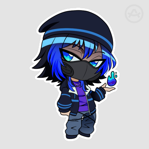 Tanya Under The Blood Moon Sticker