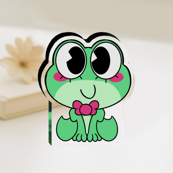 Ribbit Chibi Thick Acrylic Stand No Base - 0.23"(60mm), 0.39"(10mm)