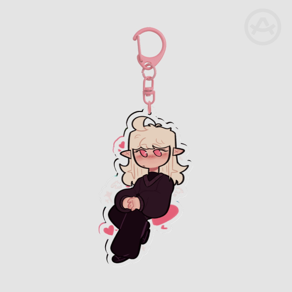 Paisley Clear Acrylic Keychain