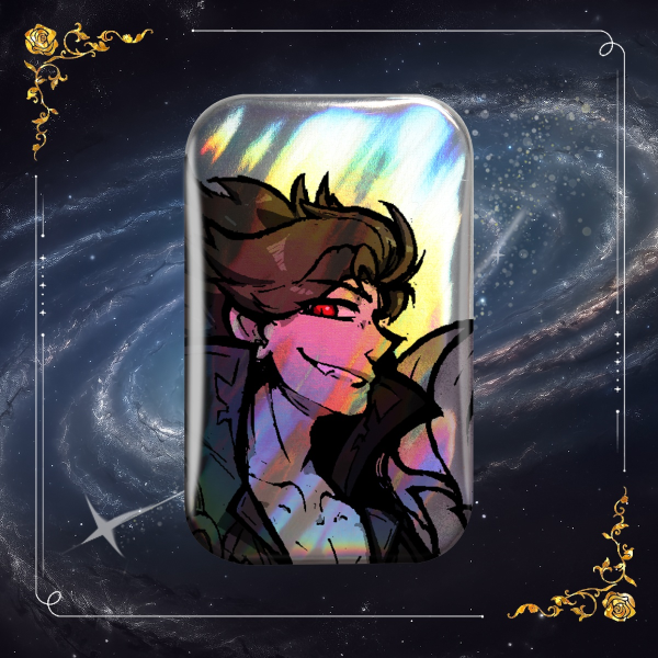 Belial Holographic Rectangular Badge (Translucent)