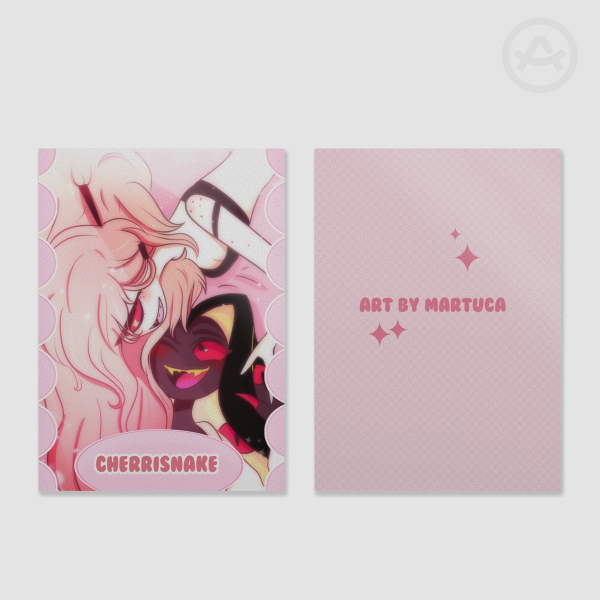 Cherrisnake matte  hazbin hotel fancard