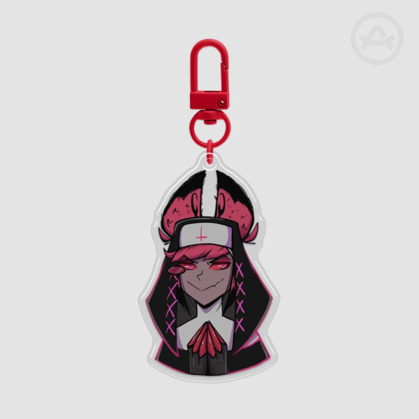 Alastor Nun - Epoxy Clear Acrylic Keychains