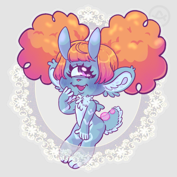 Lacey Uchyuu transparent Sticker