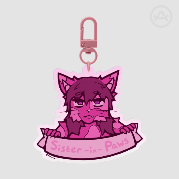 Sister-in-Paws Keychain