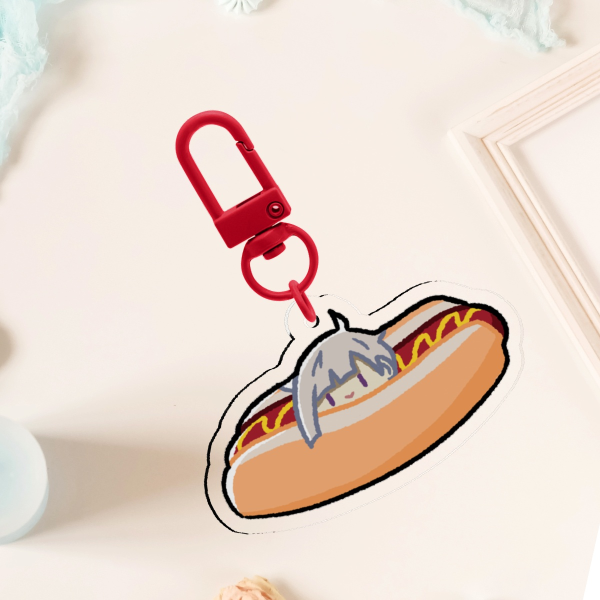 Hot Dog Atsushi Clear Acrylic Keychains