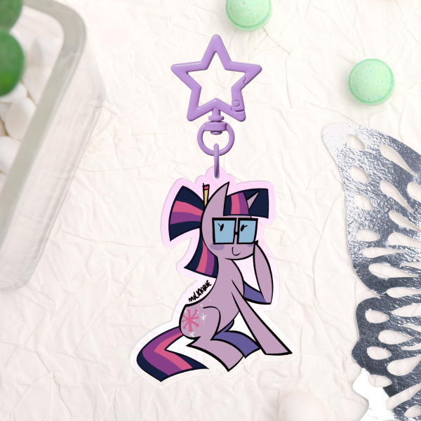 TWILIGHT SPARKLE ACRYLIC KEYCHAIN