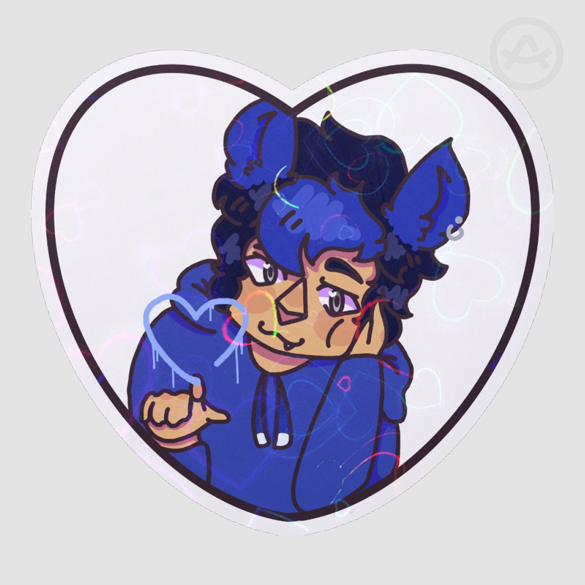 Ein Heart Sticker