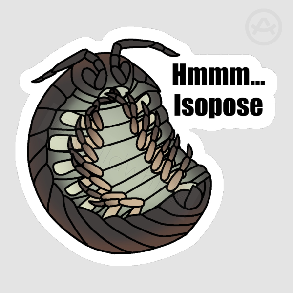 Isopod Die Cut Sticker