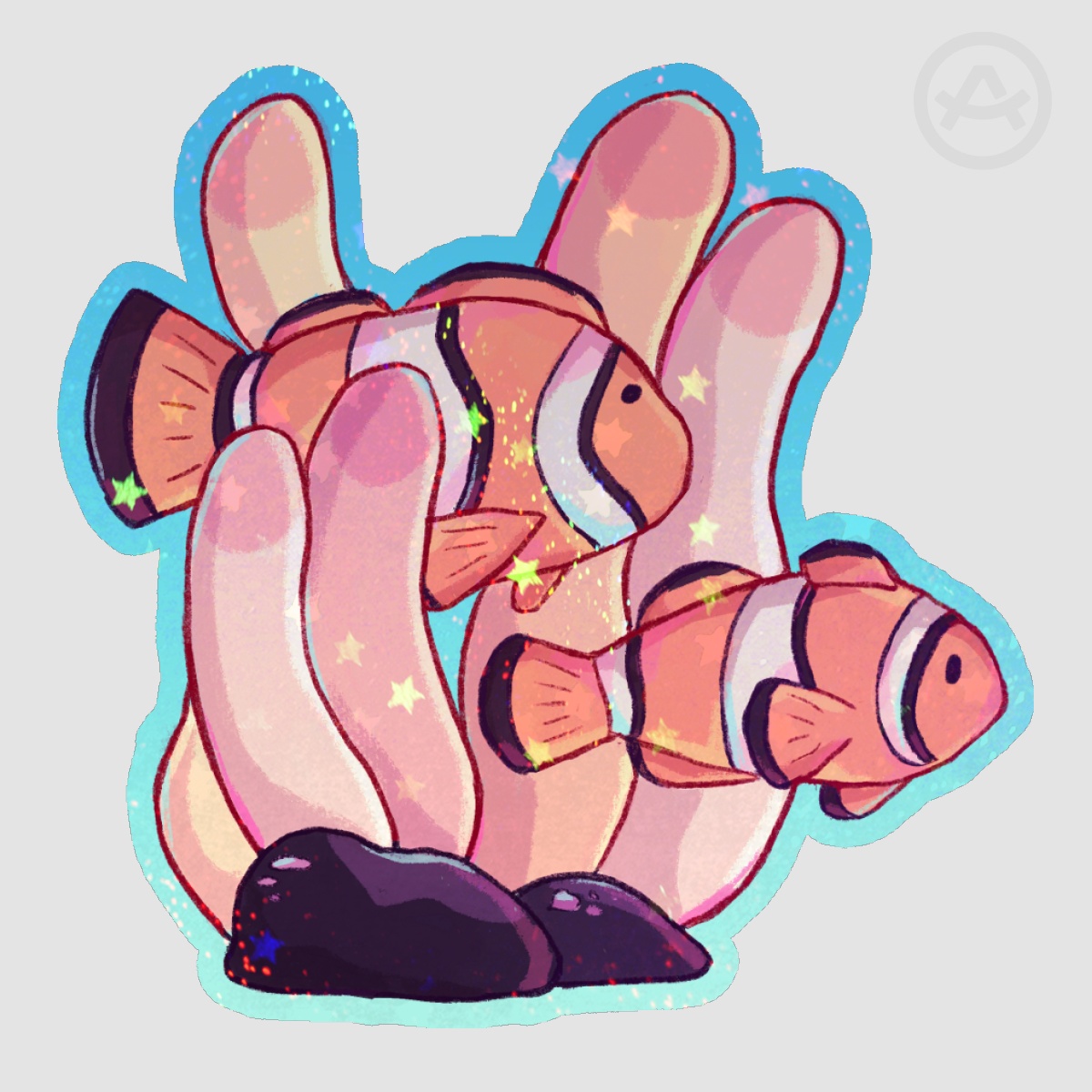 Aquatic Clownfish Sticker