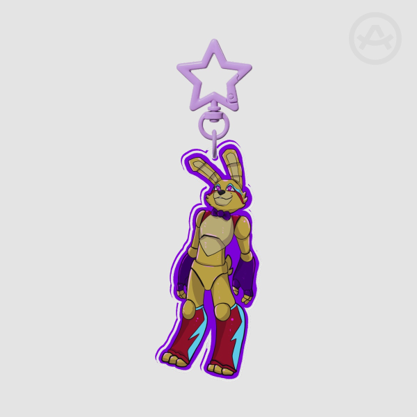 Rockstar Spring Bonnie Keychain