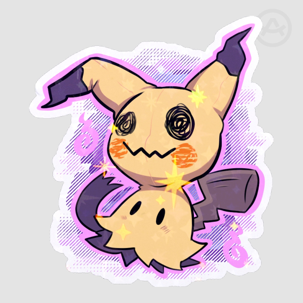 Mimikyu Die Cut Sticker