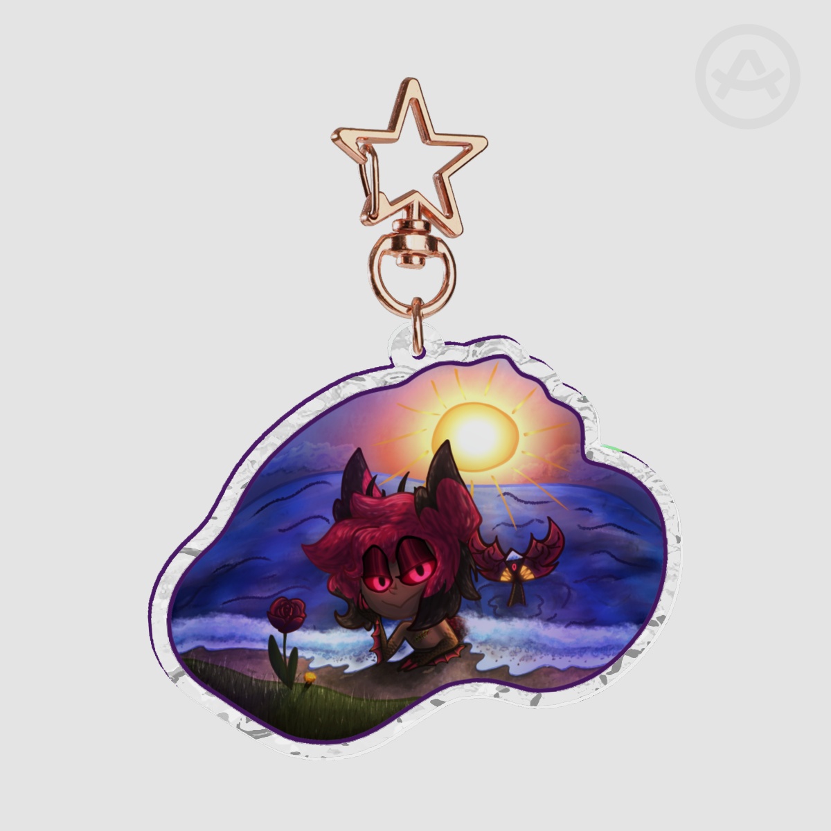 Mermaid Alastor Acrylic Keychain