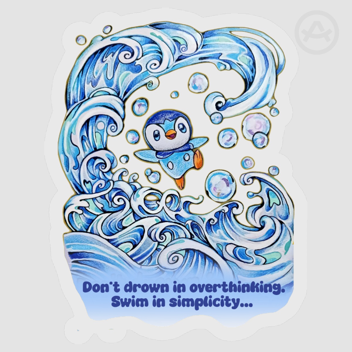 Piplup Pokemon Clear Transparent Sticker
