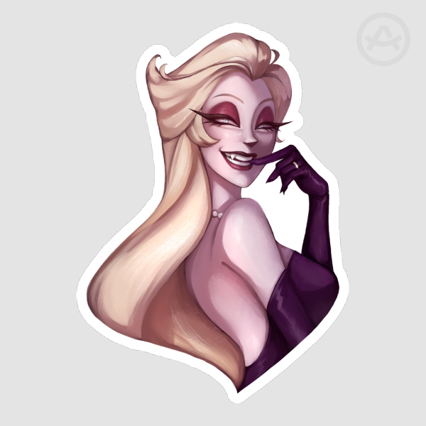 Finger bite sticker