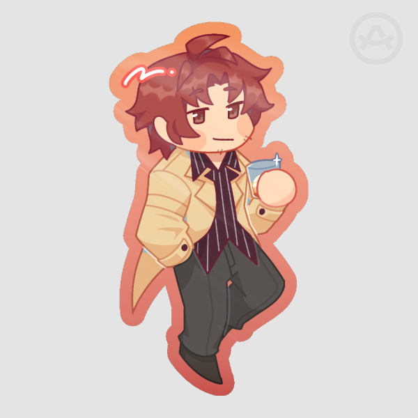 [BSD] Odasaku Sticker Colored Edge 2.5in