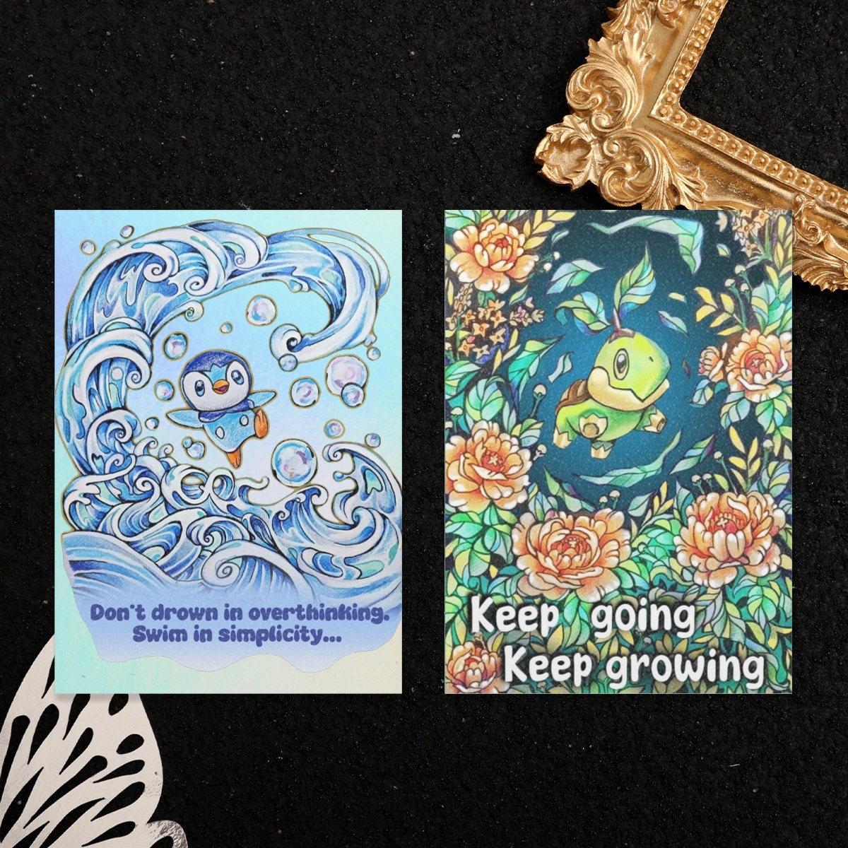 Pokemon Double Sided Holographic Photocard