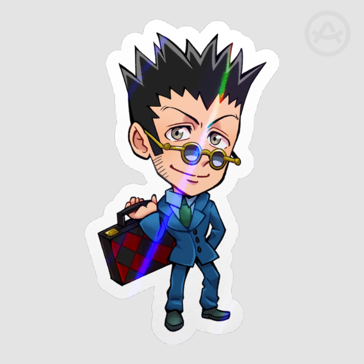 HXH Leorio holo sticker