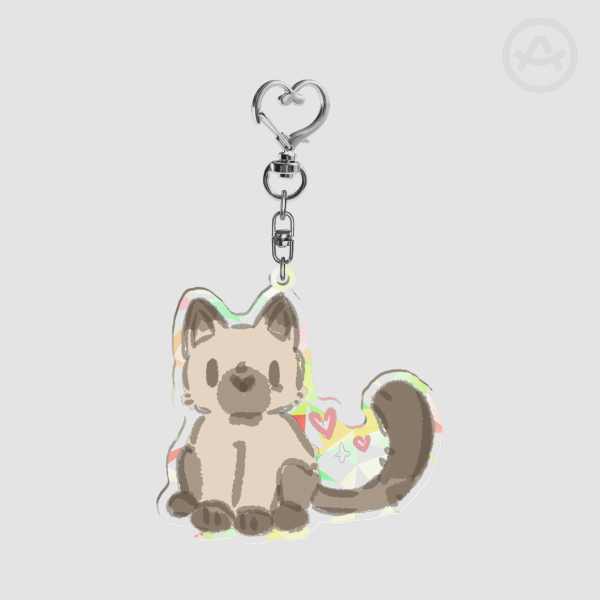 Ragdoll Cat Keychain