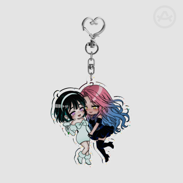 Mizisua Glitter Keychain