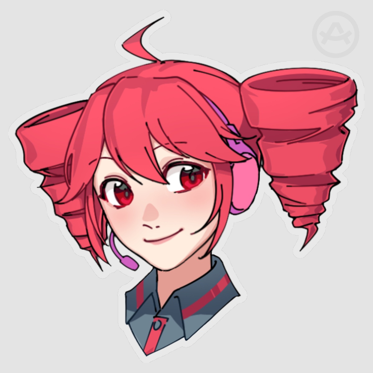Kasane Teto Clear Vinyl Sticker