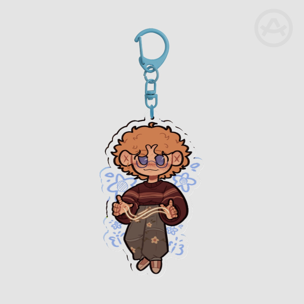 August Clear Acrylic Keychain