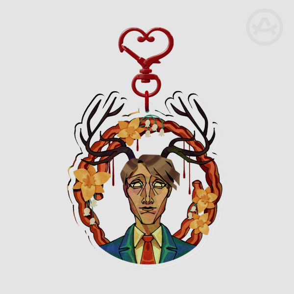 Spring Hannibal Lecter Double Sided Keychain