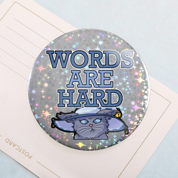 Words are hard - pin