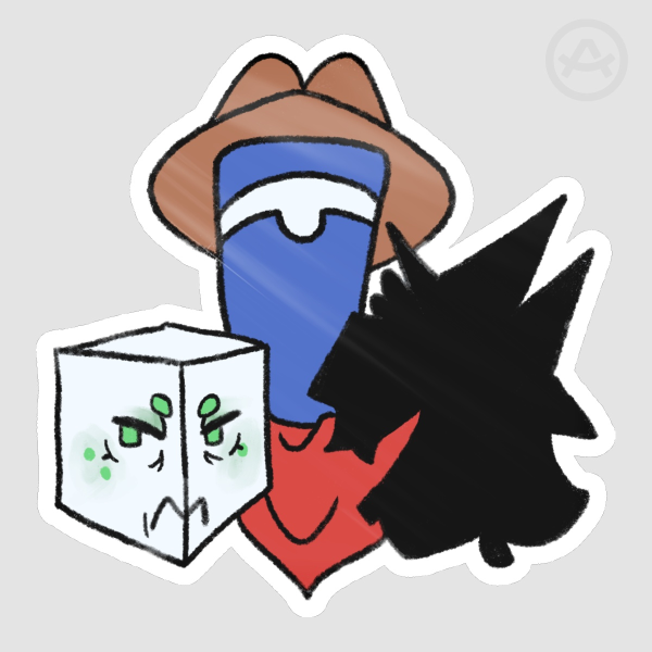 Mike Trio Unmasked Sticker