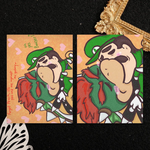 Bowser and Luigi