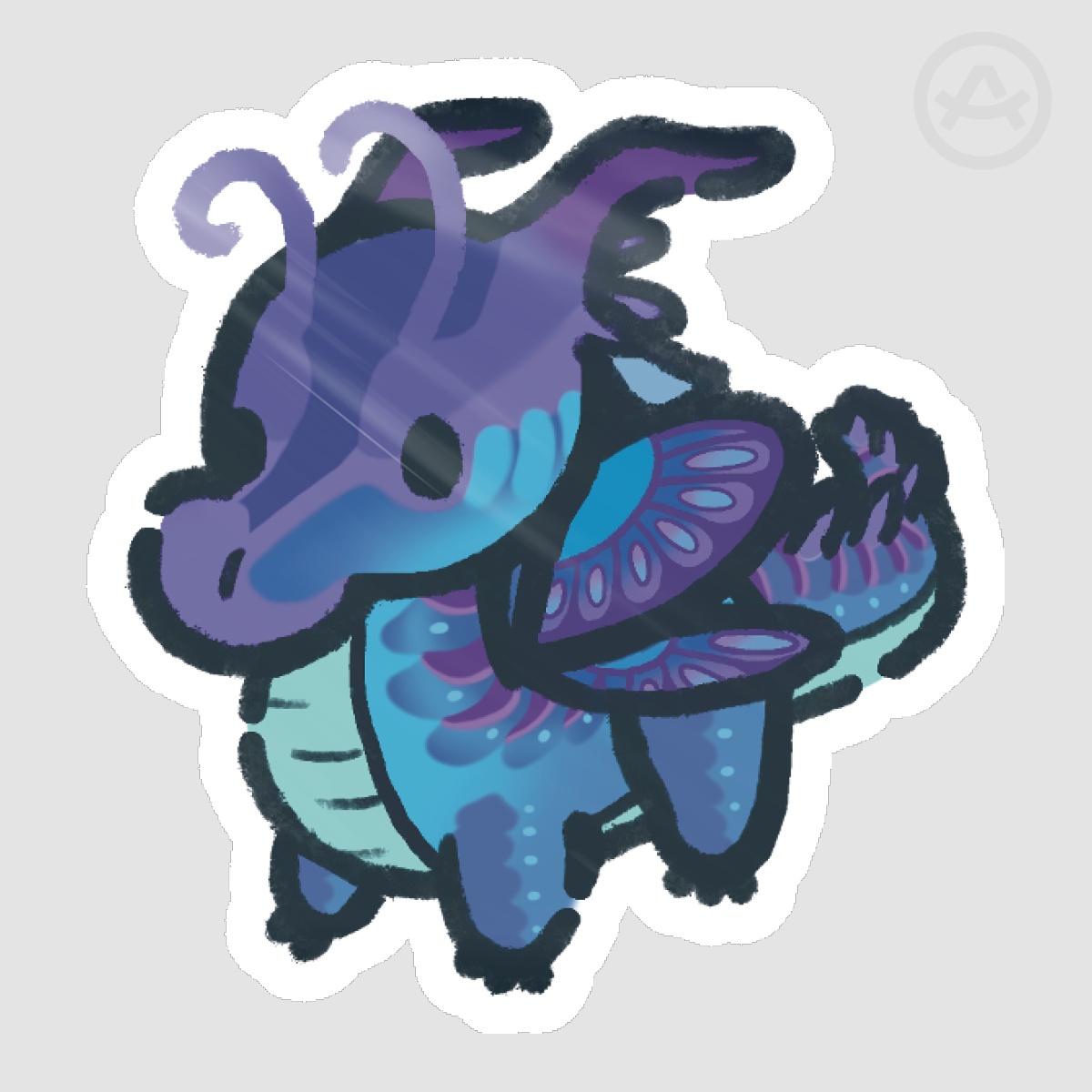 Blue Sticker