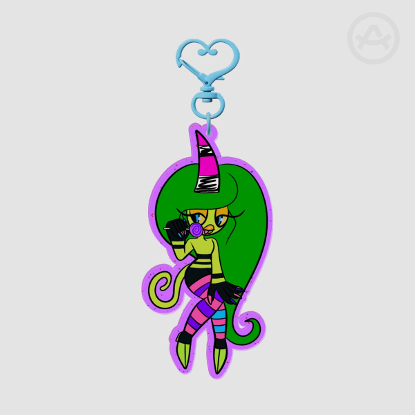 Candy Pop Zeena (Sonic Lost World) Glitter Acrylic Keychain