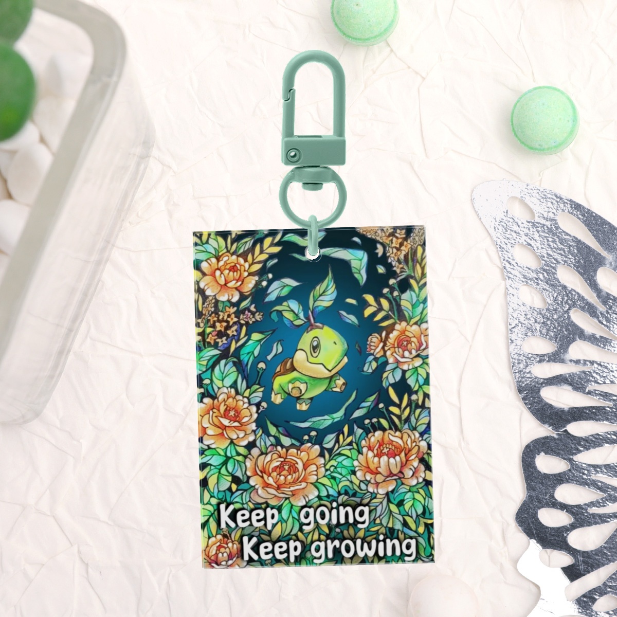 Turtwig Pokemon Acrylic Keychain
