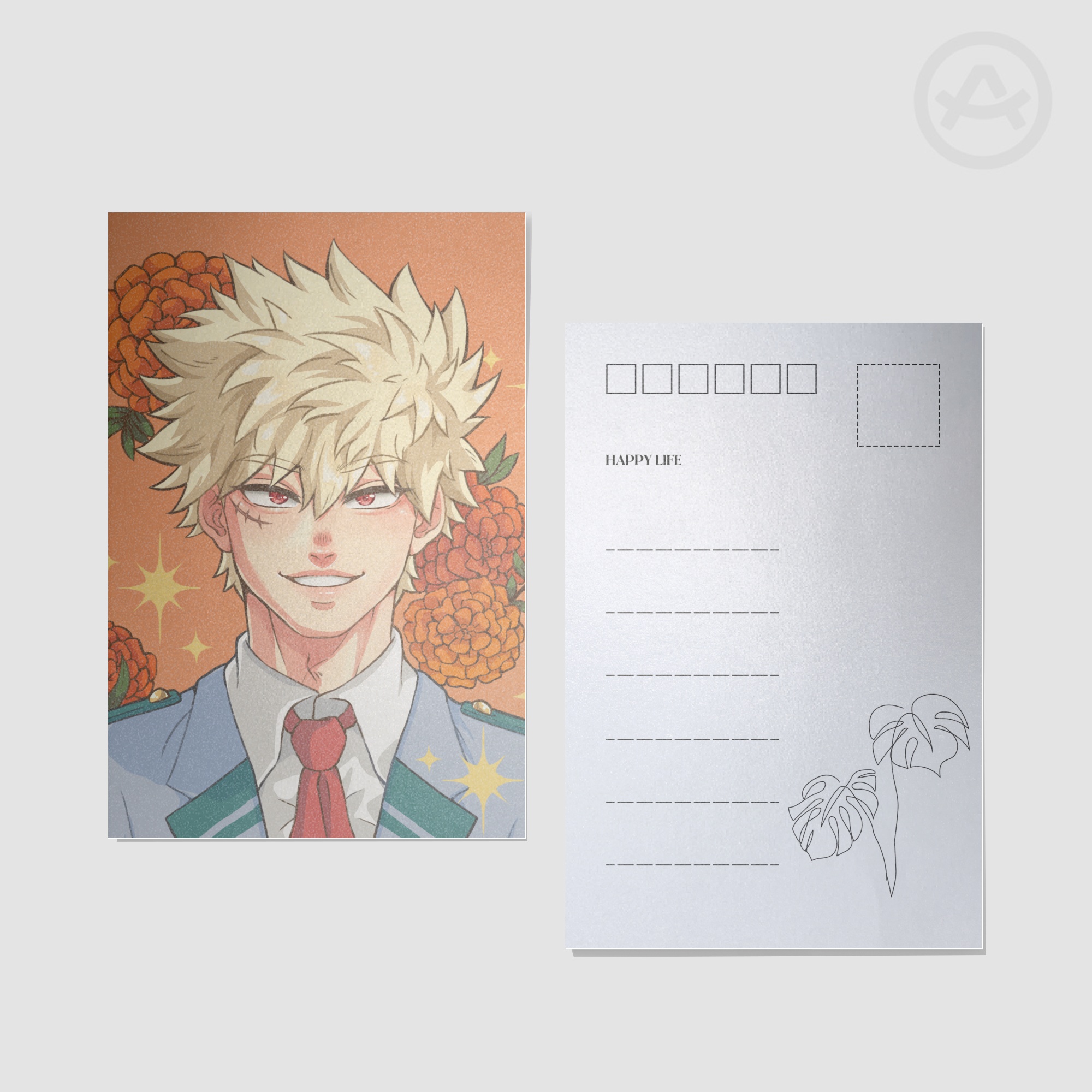 Blooming Katsuki Bakugo Postcard