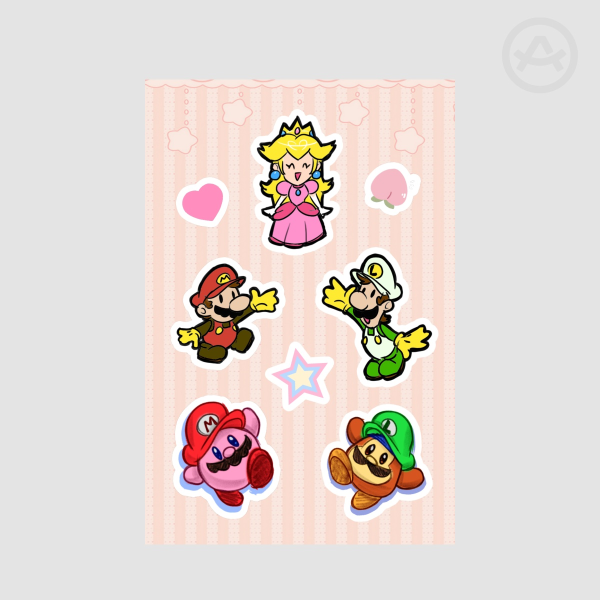 Super Stars Stickers Sheet