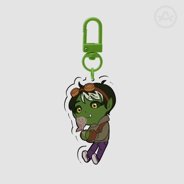 Fantasy High Gorgug Thistlespring Acrylic Charm