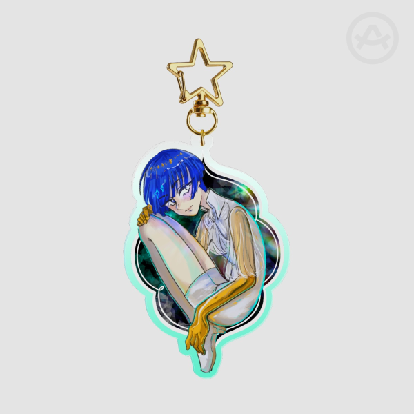 Moonphos double sided keychain