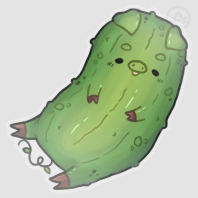 Chonky Pickle Pig Sticker