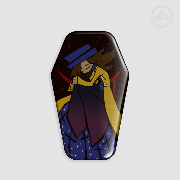 Coffin Shape Holographic Badges