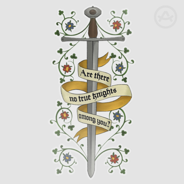 True Knights clear sticker