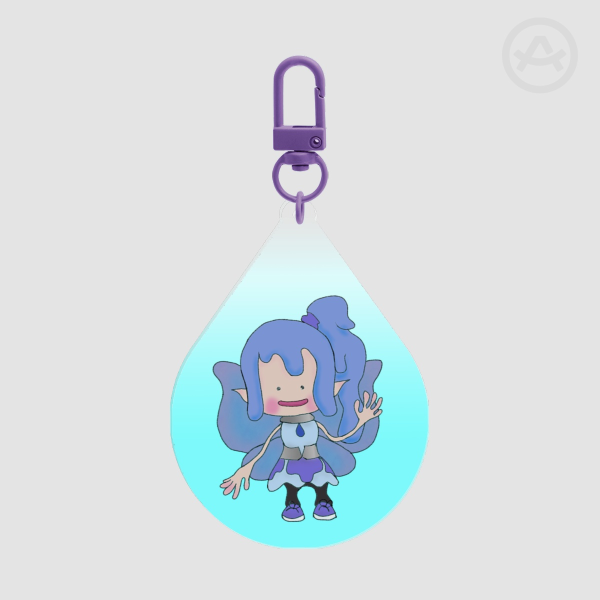 Pokopia Kini Droplet Acrylic Keychain