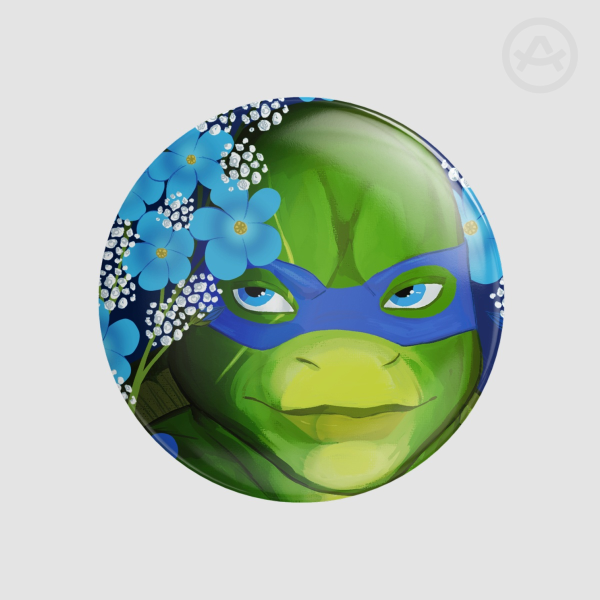 Forget-Me-Not Leo Badge