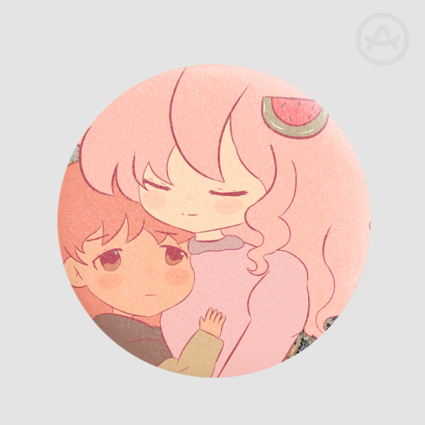 Watermelon badge for support