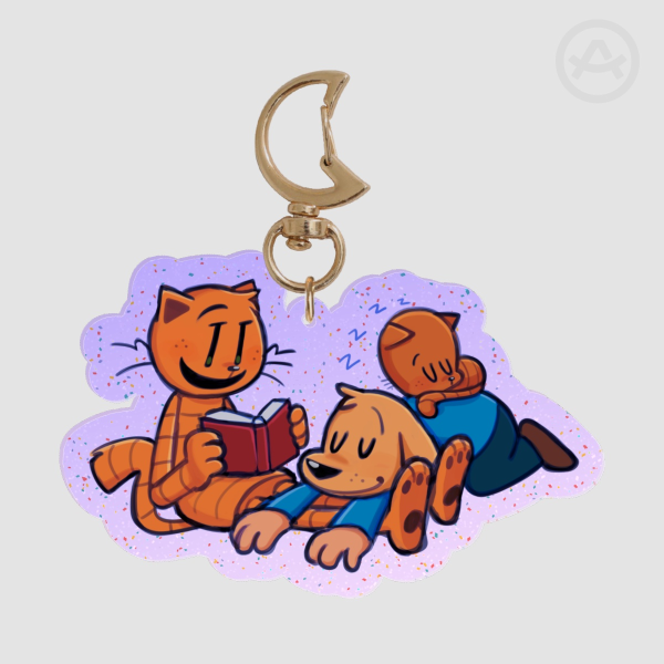 Dogman Bedtime | Acrylic Keychain