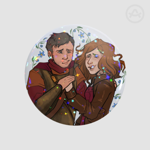 Doctor Who : Amy and Rory Button