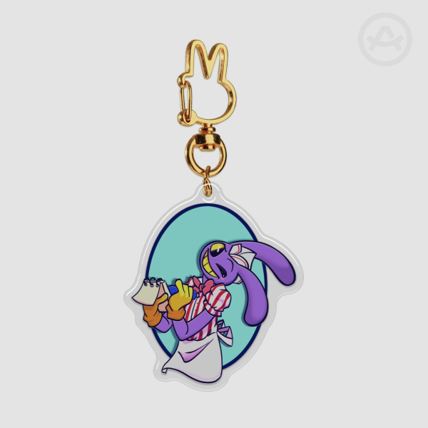 Soda Jerk Jax  Epoxy Clear Acrylic Keychains