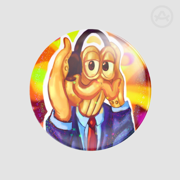 Octodad Pin Starry Holo