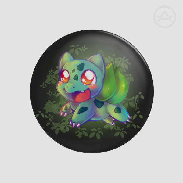 Bulbasaur Button Pin