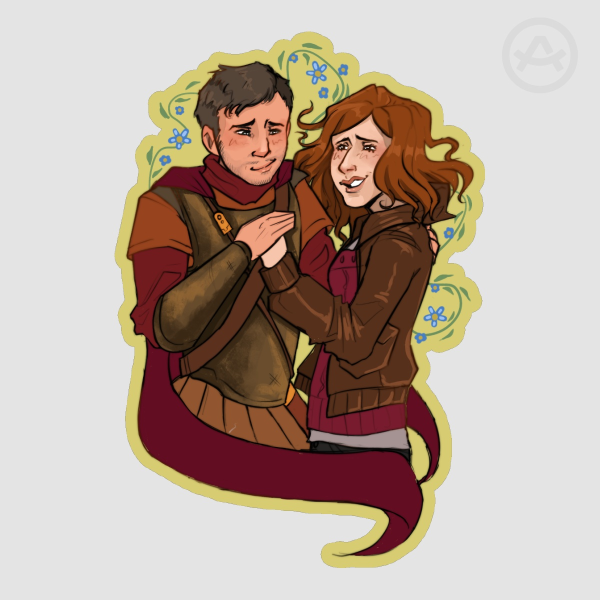 Doctor Who : Amy and Rory Sticker