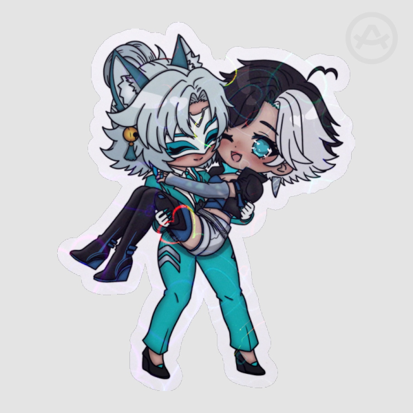 WhiteSnow Holo Heart Sticker