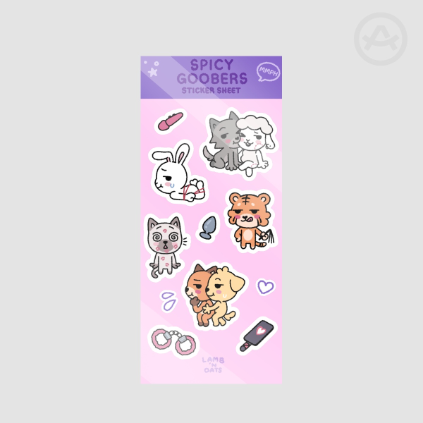 Spicy Goobers Sticker Sheet
